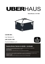 Uberhaus GAZEBO MINI 38115203 User Manual preview