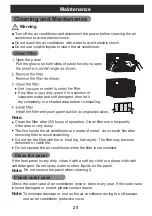 Preview for 26 page of Uberhaus GJC14BM-A3RND2I Operator'S Manual