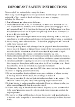 Preview for 2 page of Uberhaus Pro HFK48 Important Instructions Manual