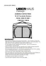 Preview for 1 page of Uberhaus Sunshelter Moderna Assembly Instructions Manual