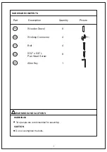 Preview for 3 page of Uberhaus VILLA 74805005 Assembly Instructions Manual