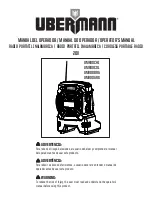 Ubermann UMR00ARG Operator'S Manual preview