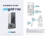 Preview for 1 page of ubicquia ubigrid TVM Installation Manual