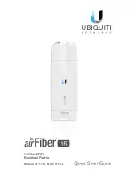 Предварительный просмотр 1 страницы Ubiquiti airFiber 11FX Quick Start Manual