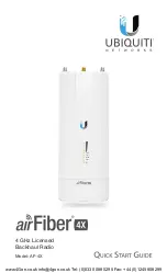 Ubiquiti AirFiber 4X Quick Start Manual предпросмотр