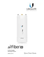 Предварительный просмотр 1 страницы Ubiquiti airFiber AF-5X Quick Start Manual