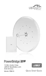 Предварительный просмотр 1 страницы Ubiquiti airMAX PowerBridge M10 PBM10 Quick Start Manual