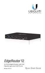 Ubiquiti EdgeRouter 12 Quick Start Manual preview