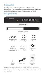 Preview for 2 page of Ubiquiti EdgeRouter 4 Quick Start Manual