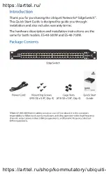 Preview for 2 page of Ubiquiti EdgeSwitch 48 Quick Start Manual