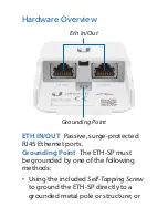 Preview for 2 page of Ubiquiti ETH-SP Quick Start Manual