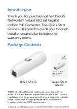 Preview for 2 page of Ubiquiti INS-3AF-I-G Quick Start Manual