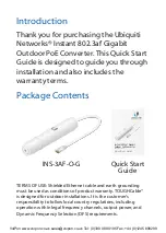 Preview for 2 page of Ubiquiti INS-3AF-O-G Quick Start Manual