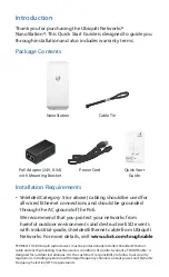 Preview for 2 page of Ubiquiti M5LB Quick Start Manual