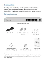 Preview for 2 page of Ubiquiti UniFi Switch 16 150W Quick Start Manual