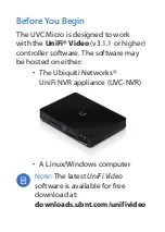 Предварительный просмотр 2 страницы Ubiquiti UniFi UVC-Micro Quick Start Manual