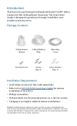 Preview for 2 page of Ubiquiti UVC-G3-F-C Quick Start Manual