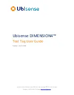 Ubisense Dimension4 UWB+BLE Tag User Manual preview