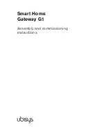 Предварительный просмотр 1 страницы Ubisys G1 Assembly And Commissioning Instructions
