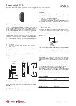 Ubisys Power Switch S1-R Quick Start Manual предпросмотр