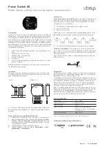 Ubisys Power Switch S2 Quick Start Manual preview