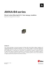 Ublox ANNA-B4 Series System Integration Manual preview