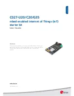 Ublox C027-C20 User Manual предпросмотр