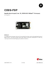 Preview for 1 page of Ublox C099-F9P-0-03 User Manual