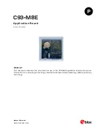 Ublox C93-M8E User Manual preview