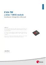 Preview for 1 page of Ublox EVA-7M Manual