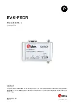 Ublox EVK-F9DR User Manual preview