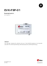 Preview for 1 page of Ublox EVK-F9P-01 User Manual