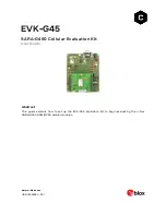 Preview for 1 page of Ublox EVK-G45 User Manual