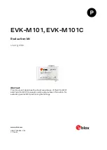 Preview for 1 page of Ublox EVK-M101 User Manual