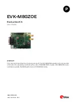 Preview for 1 page of Ublox EVK-M8GZOE User Manual