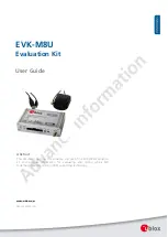 Preview for 1 page of Ublox EVK-M8U User Manual