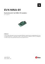 Preview for 1 page of Ublox EVK-NINA-B1 User Manual