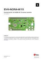 Ublox EVK-NORA-W10 User Manual предпросмотр