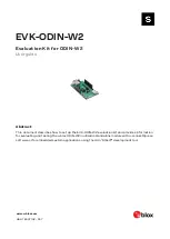 Ublox EVK-ODIN-W2 User Manual preview