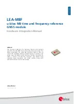 Ublox LEA-M8F Hardware Integration Manual preview