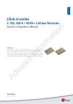 Ublox LISA-U100 Integration Manual предпросмотр