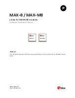 Preview for 1 page of Ublox MAX-8 Series Hardware Integration Manual