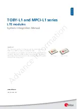 Предварительный просмотр 1 страницы Ublox MPCI-L1 series System Integration Manual