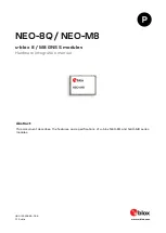 Предварительный просмотр 1 страницы Ublox NEO-M8N Hardware Integration Manual