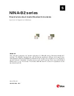 Ublox NINA-B2 series System Integration Manual предпросмотр