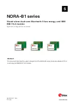 Предварительный просмотр 1 страницы Ublox NORA-B1 Series System Integration Manual