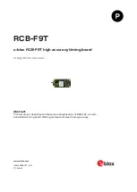 Ublox RCB-F9T Integration Manual preview