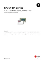 Ublox SARA-R4 Series System Integration Manual preview