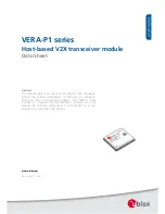 Ublox VERA-P171 Datasheet предпросмотр