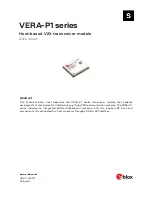 Ublox VERA-P173 Datasheet предпросмотр